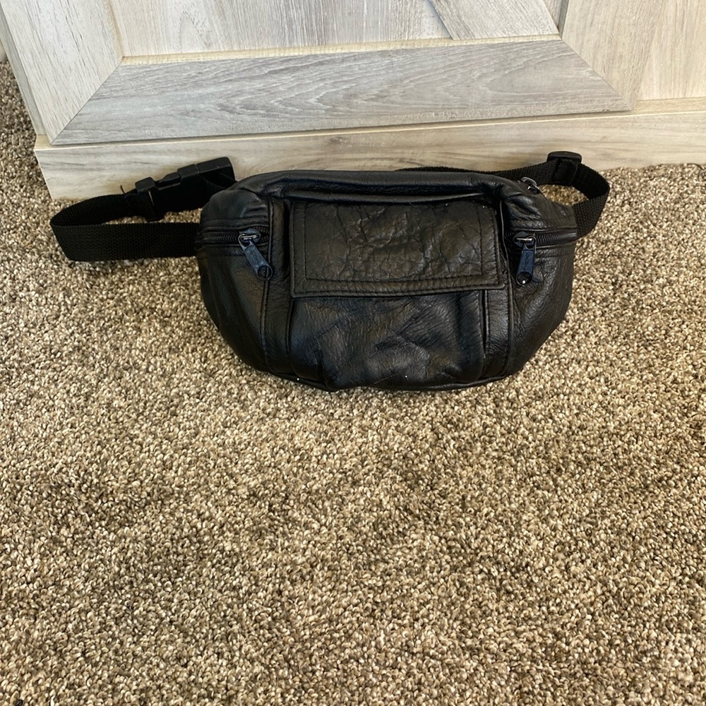 Vintage Y2k Women's Men’s Unisex Leather Belt Bag Fanny Pack Phone Case Wallet